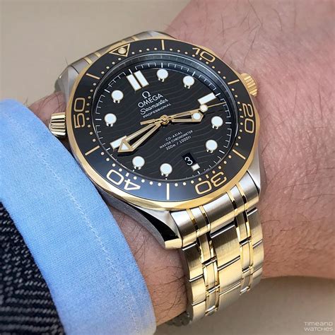 omega seamaster 300 steel and gold|Omega Seamaster 300m chrono diver.